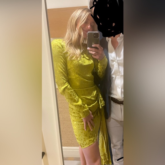 Lovers and Friends Matilda Mini Dress in Citron Green - Picture 6 of 6